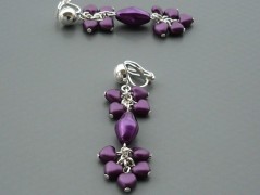 Rudý oválný přívěsek nerez řetízek