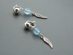 Rudý oválný přívěsek nerez řetízek