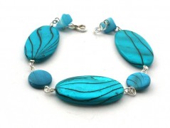 Rudý oválný přívěsek nerez řetízek