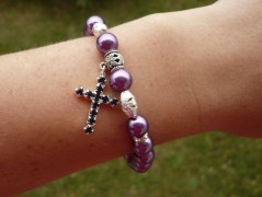 Rudý oválný přívěsek nerez řetízek