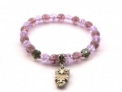 Rudý oválný přívěsek nerez řetízek