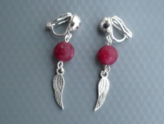 Rudý oválný přívěsek nerez řetízek