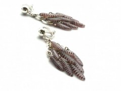 Rudý oválný přívěsek nerez řetízek