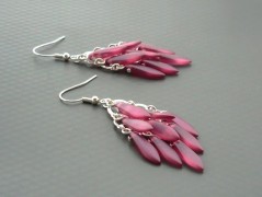 Rudý oválný přívěsek nerez řetízek