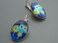 Rudý oválný přívěsek nerez řetízek