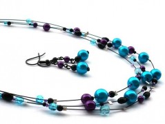 Rudý oválný přívěsek nerez řetízek