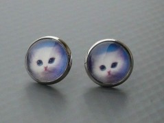 Rudý oválný přívěsek nerez řetízek