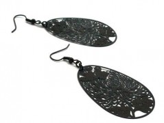 Rudý oválný přívěsek nerez řetízek