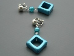 Rudý oválný přívěsek nerez řetízek