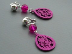 Rudý oválný přívěsek nerez řetízek