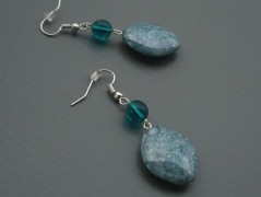 Rudý oválný přívěsek nerez řetízek