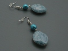 Rudý oválný přívěsek nerez řetízek