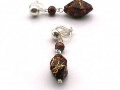 Rudý oválný přívěsek nerez řetízek