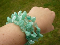 Rudý oválný přívěsek nerez řetízek