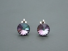 Rudý oválný přívěsek nerez řetízek