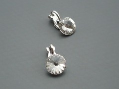 Rudý oválný přívěsek nerez řetízek