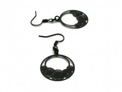 Rudý oválný přívěsek nerez řetízek