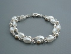 Rudý oválný přívěsek nerez řetízek