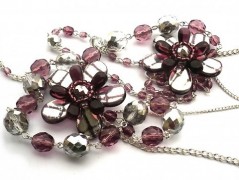 Rudý oválný přívěsek nerez řetízek