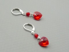 Rudý oválný přívěsek nerez řetízek