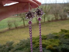 Rudý oválný přívěsek nerez řetízek