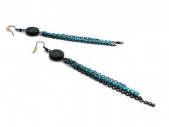 Rudý oválný přívěsek nerez řetízek