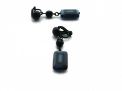 Rudý oválný přívěsek nerez řetízek