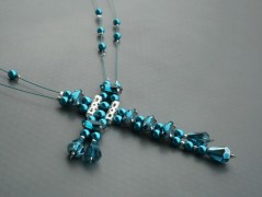 Rudý oválný přívěsek nerez řetízek