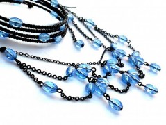 Rudý oválný přívěsek nerez řetízek