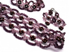 Rudý oválný přívěsek nerez řetízek