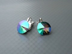 Rudý oválný přívěsek nerez řetízek