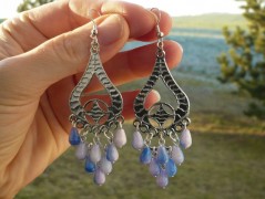 Rudý oválný přívěsek nerez řetízek