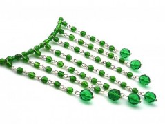 Rudý oválný přívěsek nerez řetízek