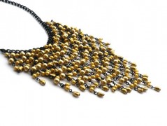 Rudý oválný přívěsek nerez řetízek