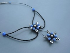 Rudý oválný přívěsek nerez řetízek