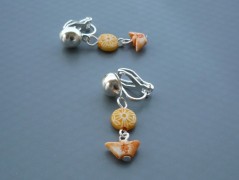 Rudý oválný přívěsek nerez řetízek