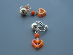 Rudý oválný přívěsek nerez řetízek