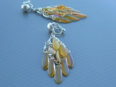 Rudý oválný přívěsek nerez řetízek