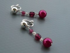 Rudý oválný přívěsek nerez řetízek