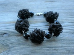 Rudý oválný přívěsek nerez řetízek