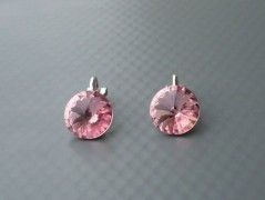 Rudý oválný přívěsek nerez řetízek