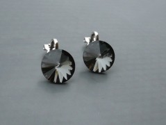 Rudý oválný přívěsek nerez řetízek