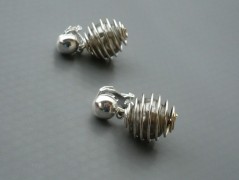 Rudý oválný přívěsek nerez řetízek