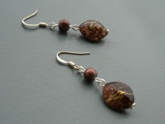 Rudý oválný přívěsek nerez řetízek