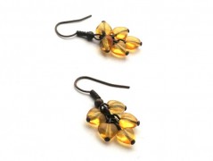 Rudý oválný přívěsek nerez řetízek