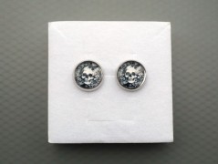 Rudý oválný přívěsek nerez řetízek