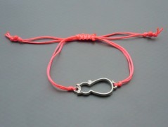 Rudý oválný přívěsek nerez řetízek