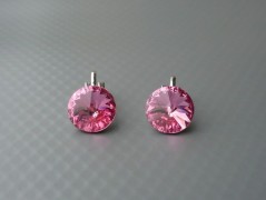 Rudý oválný přívěsek nerez řetízek