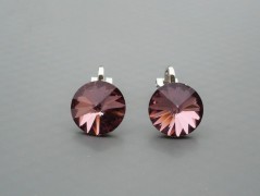 Rudý oválný přívěsek nerez řetízek