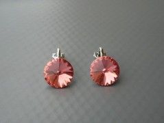 Rudý oválný přívěsek nerez řetízek